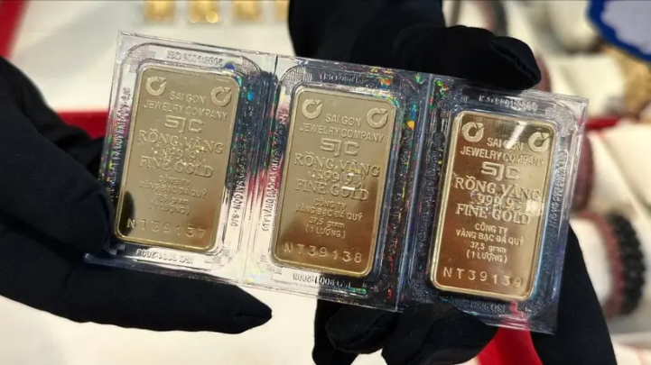 Giá vàng miếng giảm 3,4 triệu đồng/lượng